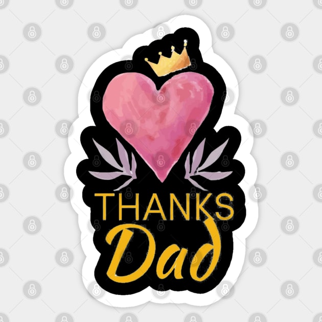 Thanks dad Sticker by busines_night